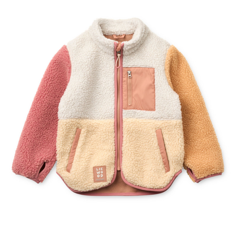 LIEWOOD Giacca in pile per bambini Nolan Apple blossom multi mix