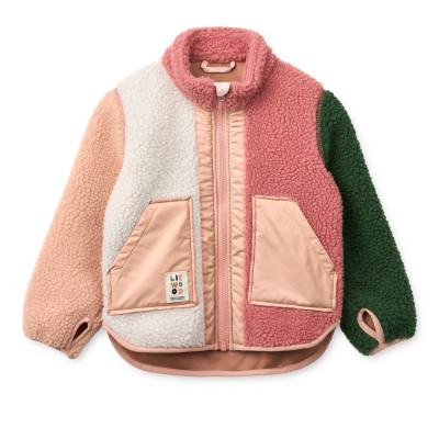 LIEWOOD Giacca in pile per bambini Noam Dusty rose multi mix