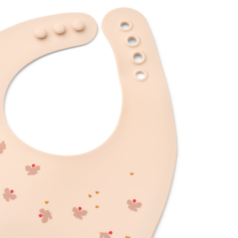 Bavaglini in silicone LIEWOOD Ember Mini Butterfly / Apple blossom 2 pezzi