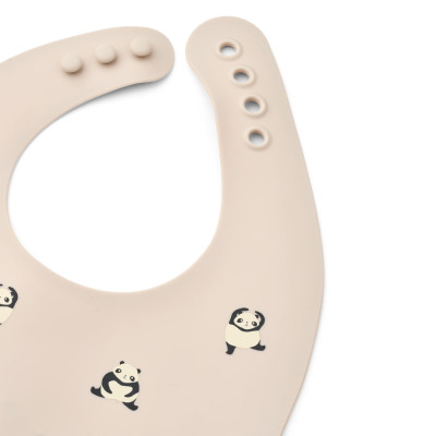Bavaglini in silicone LIEWOOD Ember Panda / Sandy 2 pezzi