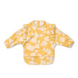 Bavaglino con maniche LIEWOOD Merle Ruffle Flower / Lemon yellow