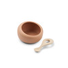 LIEWOOD ciotola in silicone con cucchiaio Sparia Tuscany Rose / Apple Blossom
