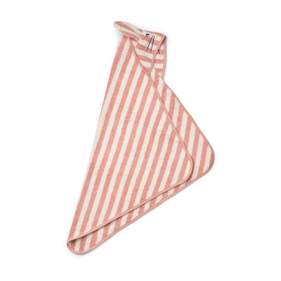LIEWOOD asciugamano con cappuccio per bambini Albert Coral Blush