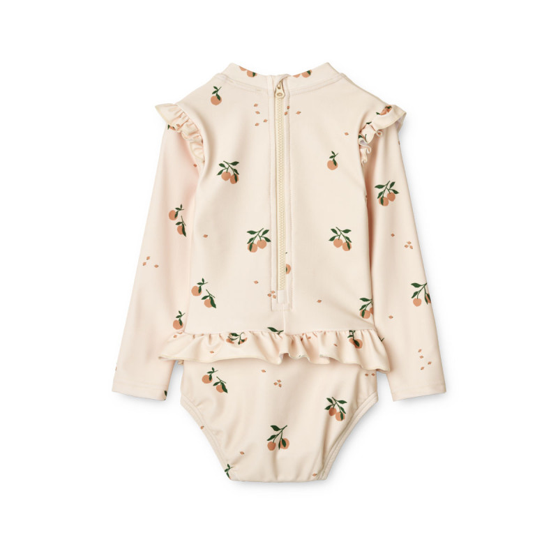 LIEWOOD Sille costume da bagno per neonato a maniche lunghe Peach / Sea shell