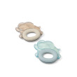LIEWOOD massaggiagengive rinfrescante Rita elefante confezione da 2 Sandy / Dove blue