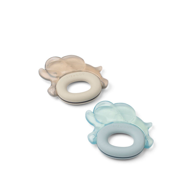 LIEWOOD massaggiagengive rinfrescante Rita elefante confezione da 2 Sandy / Dove blue