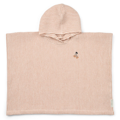 LIEWOOD poncho Paco Embroidery Tuscany rose / Creme de la creme