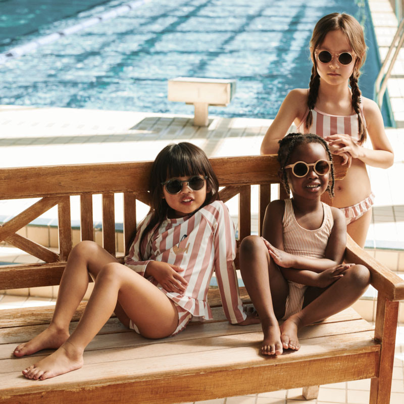 LIEWOOD bikini due pezzi Belle a righe Coral blush