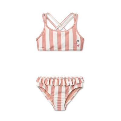 LIEWOOD bikini due pezzi Belle a righe Coral blush