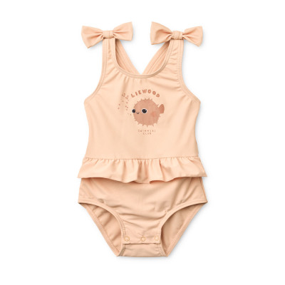 LIEWOOD costume da bagno bebé Amara con fiocco Apple blossom
