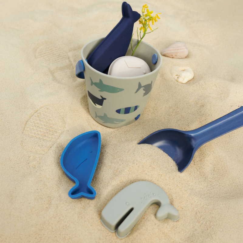 LIEWOOD set spiaggia Gilma Shark / Dove blue