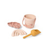 Set da spiaggia con secchiello e formine LIEWOOD Butterfly / Apple blossom
