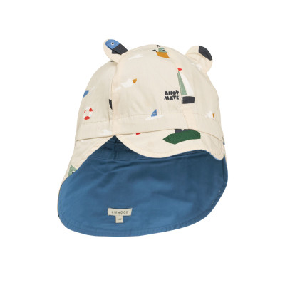 LIEWOOD cappello estivo per bambini Gorm con orecchie Sailing / Sandy