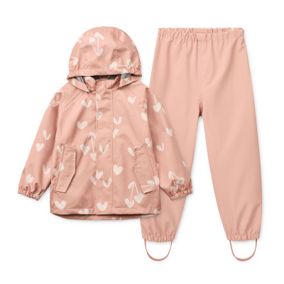 LIEWOOD set impermeabile Pedia – giacca e pantaloni Sweethearts / Pale tuscany