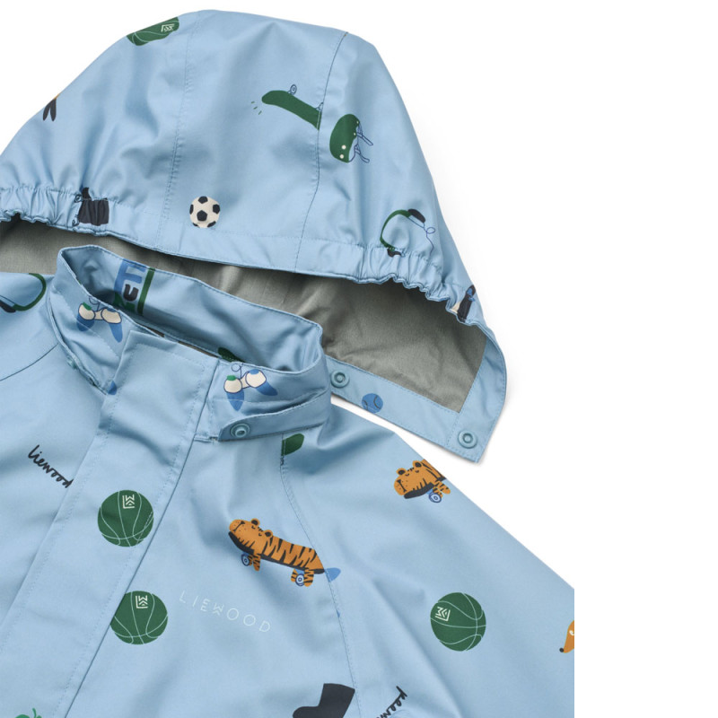 LIEWOOD set impermeabile Pedia – giacca e pantaloni Fun / Beach blue