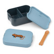 LIEWOOD lunchbox per bambini Kamil Tiger / Beach blue