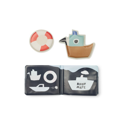 LIEWOOD Waylon libro magico ad acqua per il bagnetto Sailing / Sandy