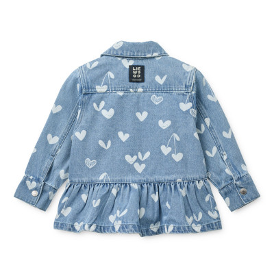 LIEWOOD Kenza camicia in denim Sweethearts / light blue denim