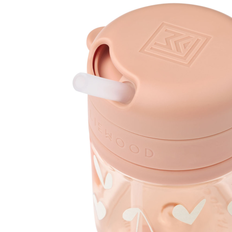 LIEWOOD Pavia bicchiere in tritan con cannuccia 280 ml Sweethearts / Pale tuscany