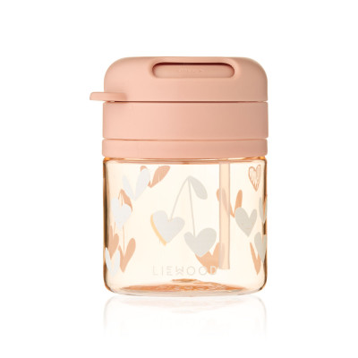 LIEWOOD Pavia bicchiere in tritan con cannuccia 280 ml Sweethearts / Pale tuscany