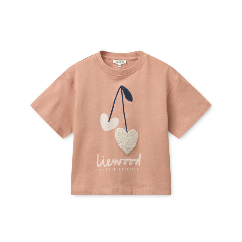 LIEWOOD Tyler maglietta Sweethearts / Pale tuscany