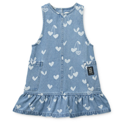 LIEWOOD Abito in denim Angelica Sweethearts / light blue