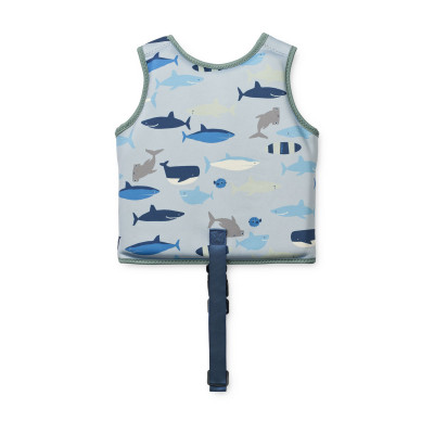 Giubbotto da nuoto LIEWOOD Dove Shark / Dove blue