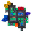 Carte magnetiche strade 40 pezzi