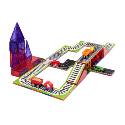 Carte magnetiche binari treno 36 pezzi