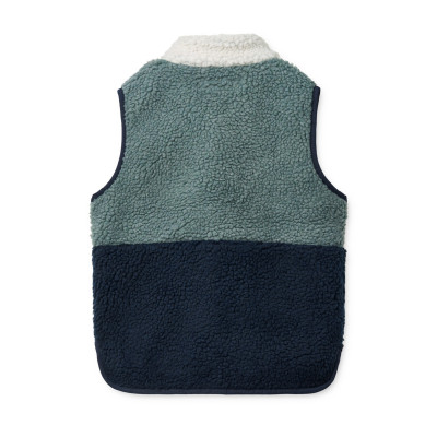 LIEWOOD gilet in pile Vada Mega Play mix