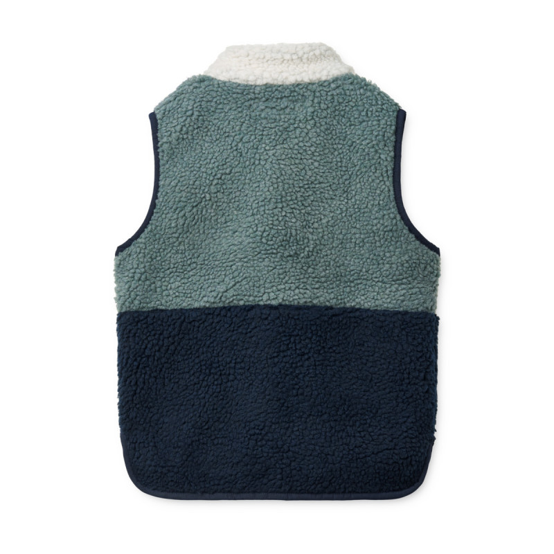 LIEWOOD gilet in pile Vada Mega Play mix