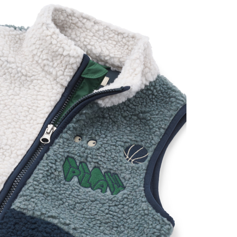 LIEWOOD gilet in pile Vada Mega Play mix