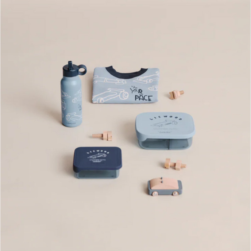 Porta pranzo LIEWOOD Arthur Race cars / Beach blue