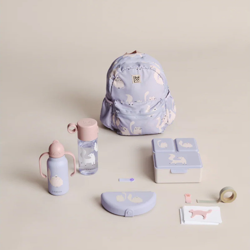 LIEWOOD zaino Andreas Cat / Warm lilac