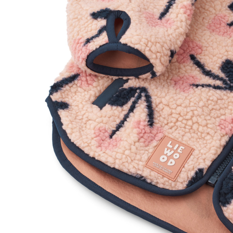LIEWOOD Giacca in pile per bambini Nolan Mega Cherry heart / Rosey