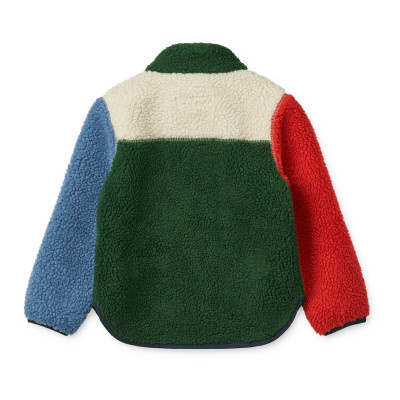 LIEWOOD Giacca in pile per bambini Noam Garden green multi mix