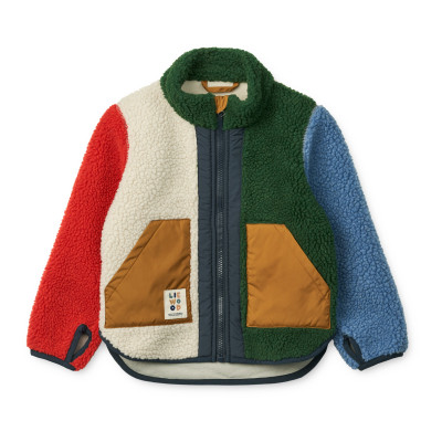 LIEWOOD Giacca in pile per bambini Noam Garden green multi mix