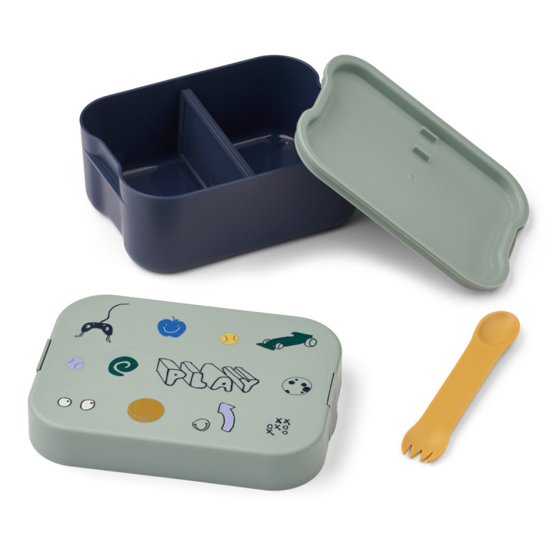 LIEWOOD lunchbox per bambini Kamil Play / Dusty Peppermint