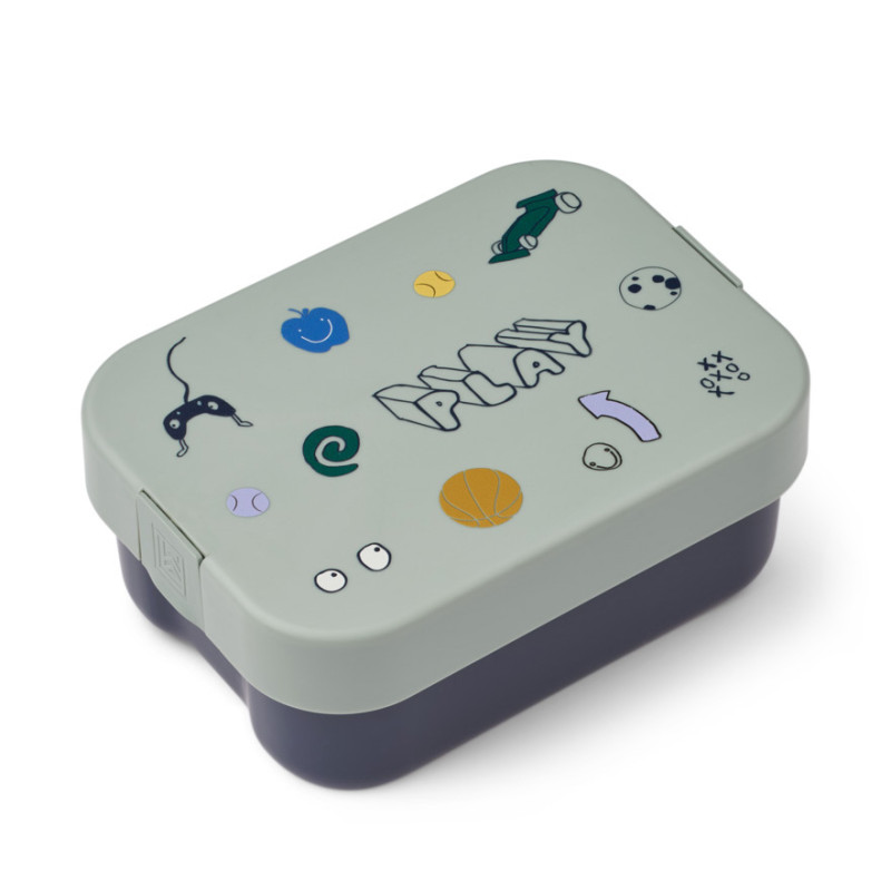 LIEWOOD lunchbox per bambini Kamil Play / Dusty Peppermint