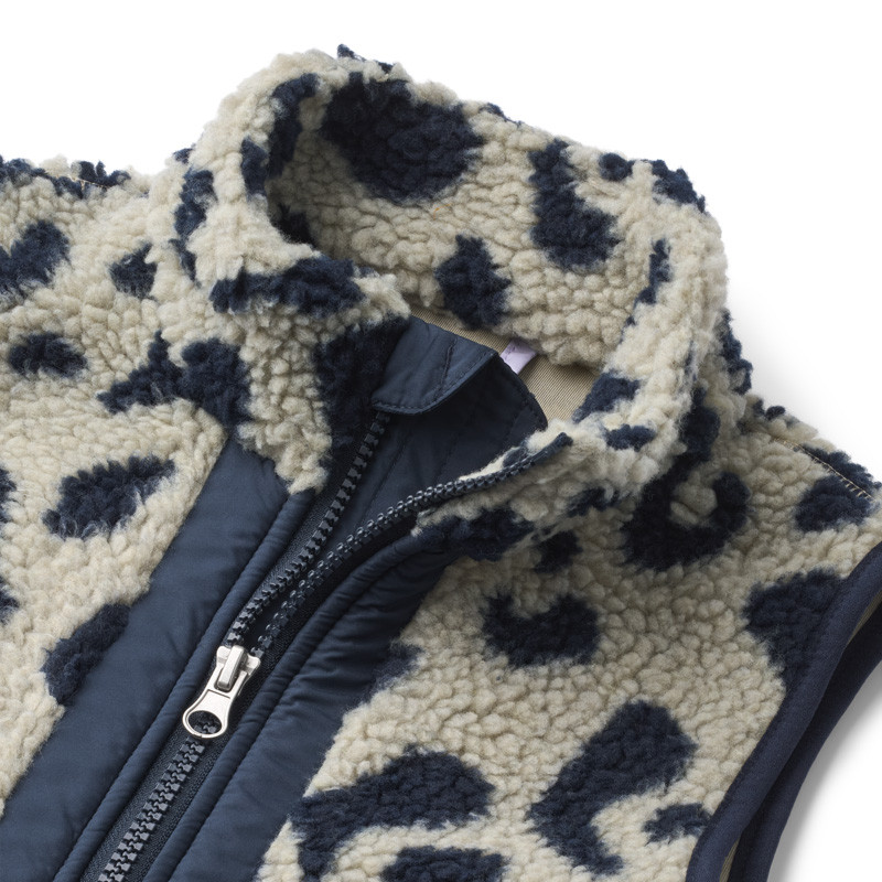 LIEWOOD gilet in pile Noam Mega leo / Mist mix