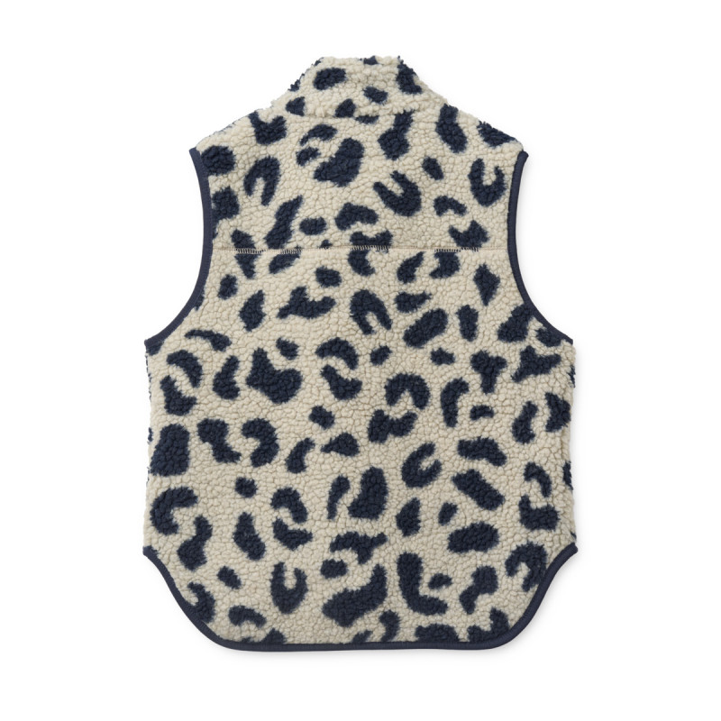 LIEWOOD gilet in pile Noam Mega leo / Mist mix