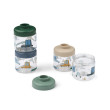 LIEWOOD Dominique contenitori in tritan per pappa 100 ml set da 4 Cars / Sandy
