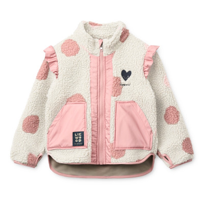 LIEWOOD Giacca in pile per bambini Noam Rose blush mix