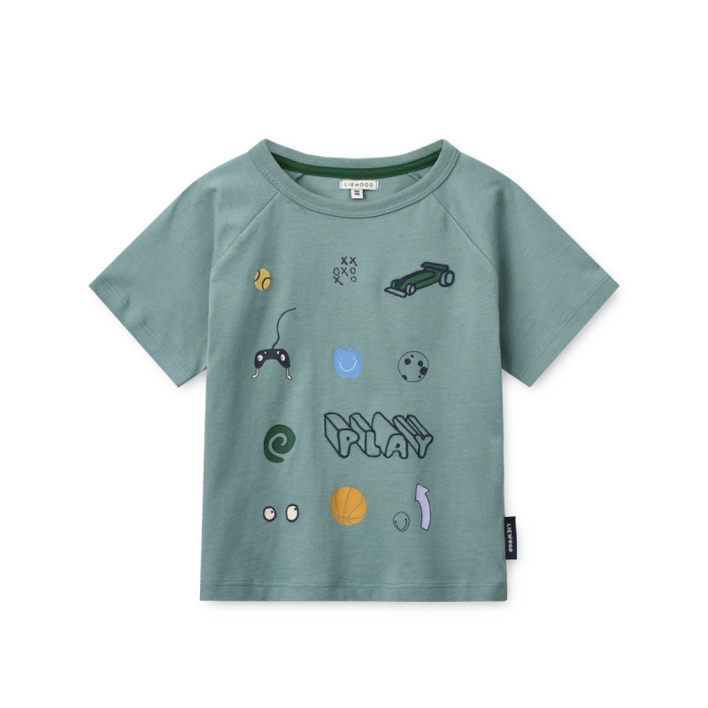 LIEWOOD BRODIE t-shirt Play / Dusty Peppermint