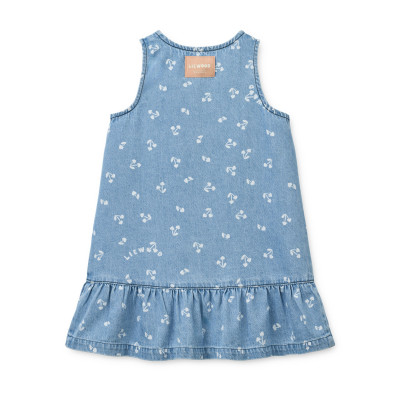 LIEWOOD Sybilla abito in denim Cherry heart sandy / Denim