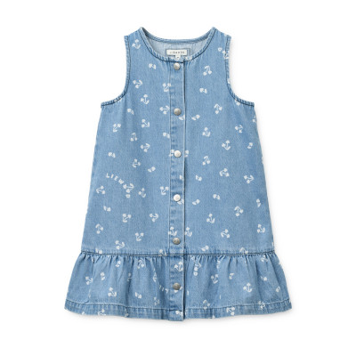 LIEWOOD Sybilla abito in denim Cherry heart sandy / Denim