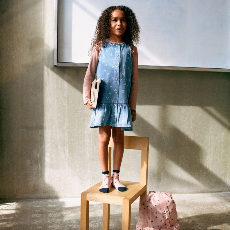 LIEWOOD Sybilla abito in denim Cherry heart sandy / Denim