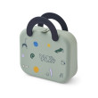 LIEWOOD Portapranzo pieghevole in silicone Elara Play / Dusty Peppermint