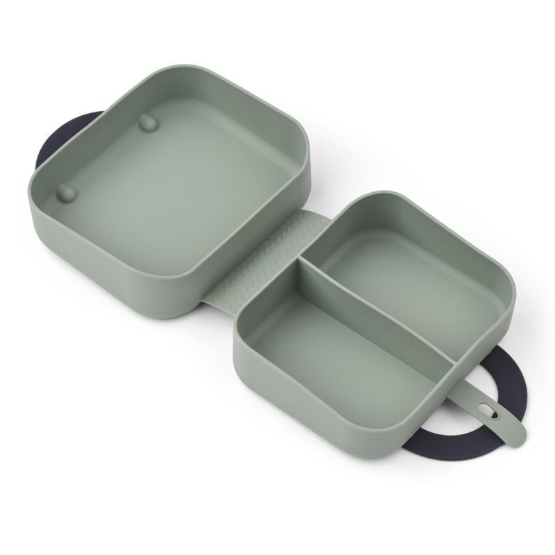 LIEWOOD Portapranzo pieghevole in silicone Elara Play / Dusty Peppermint