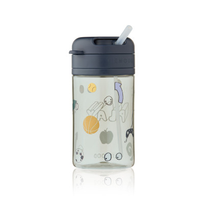 LIEWOOD Pavia bicchiere con cannuccia 500 ml Play / Dusty Peppermint